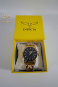 Invicta Specialty I Men's Watch 69019 – 41mm Gold & Black Quartz Watch | Elegant Stainless Steel Timepiece | Gift for Him