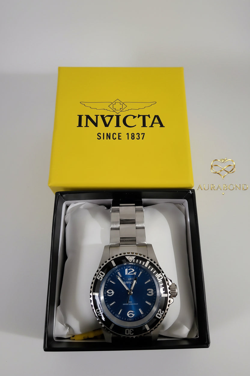 Invicta Specialty Velario Men's Watch 69726 – 41mm Stainless Steel Quartz Watch | Blue Dial | Classic Dress Watch | Gift for Him