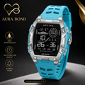 Activa X Invicta Digital Watch | Blue Silicone Strap | Multifunction Sports Watch | Water Resistant 3 ATM | New in Original Box